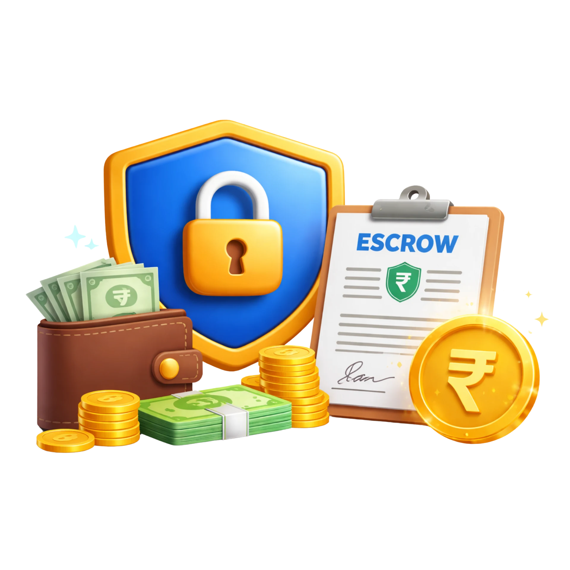 Confirm terms with escrow support